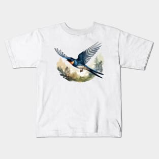 Swallow Bird Kids T-Shirt